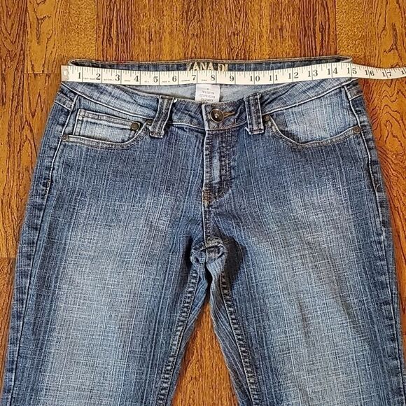 Zana Di Juniors Sz 11 Distressed Boot Cut Denim Blue Jeans - Picture 6 of 10